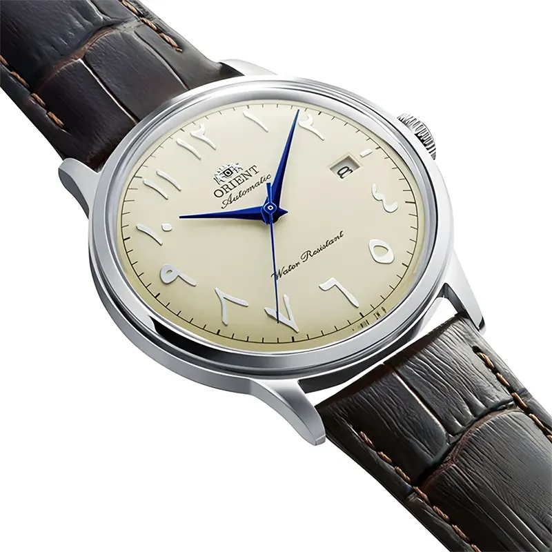 Orient Bambino Version 2 Arabic Champagne Dial Men's Watch- RA-AC0039Y